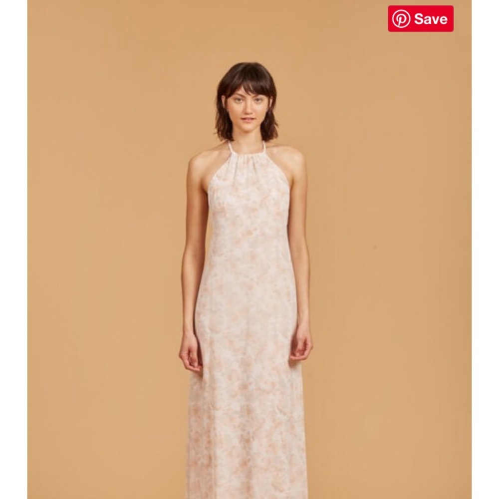 Pandora blush bridesmaid dress